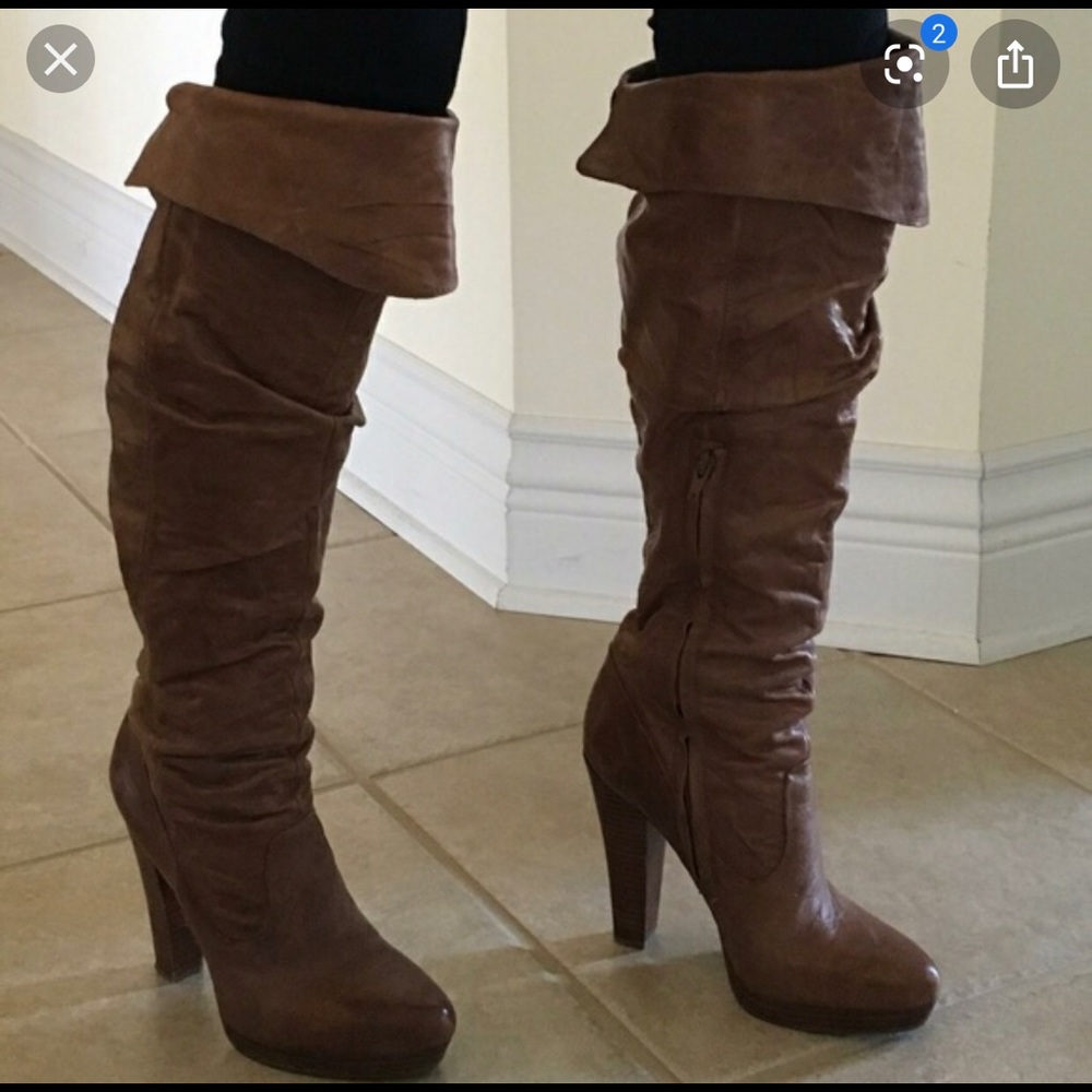 Jessica Simpson cognac tulip boot